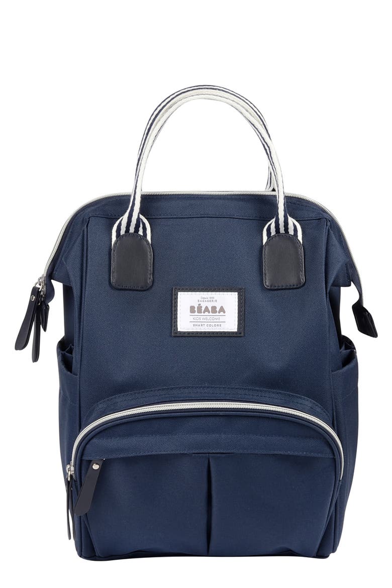 Wellington Diaper Backpack, Main, color, NAVY