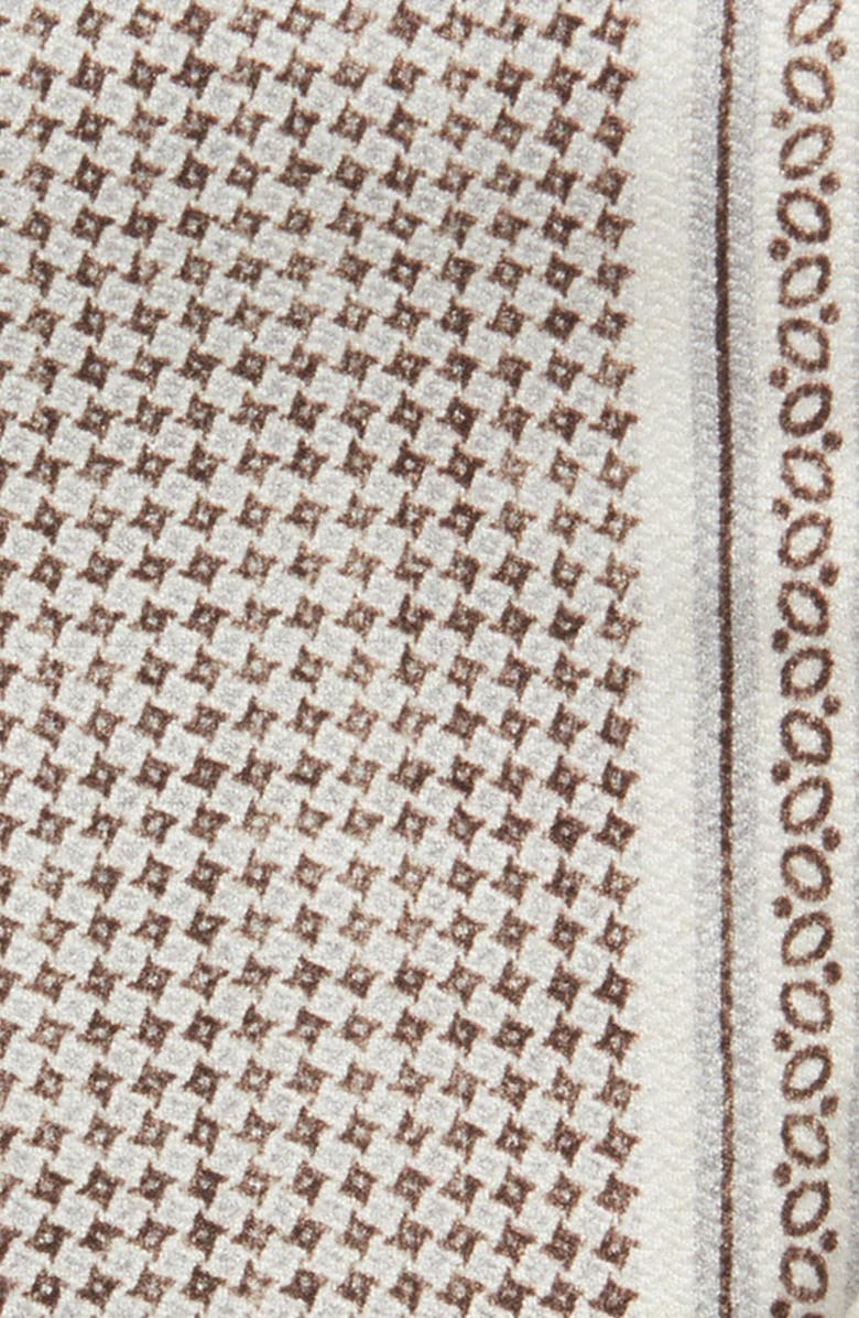 Jack Victor Cypress Silk Pocket Square, Alternate, color, Grey