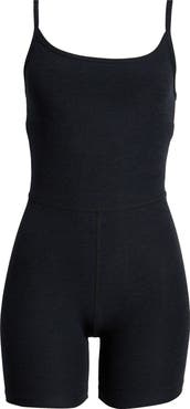 Beyond Yoga Keep Pace Space Dye Bike Romper