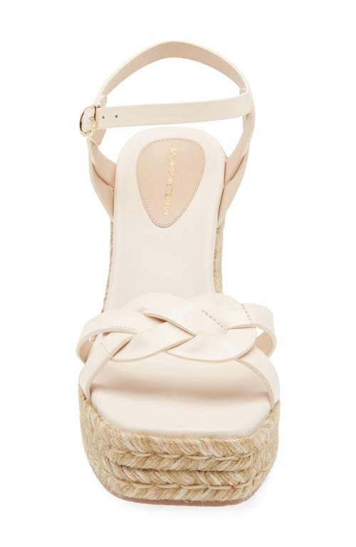 Shop Stuart Weitzman Braida Max Espadrille Wedge Sandal In Seashell