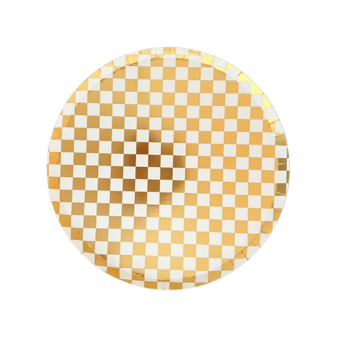 Checkered Dessert Plates
