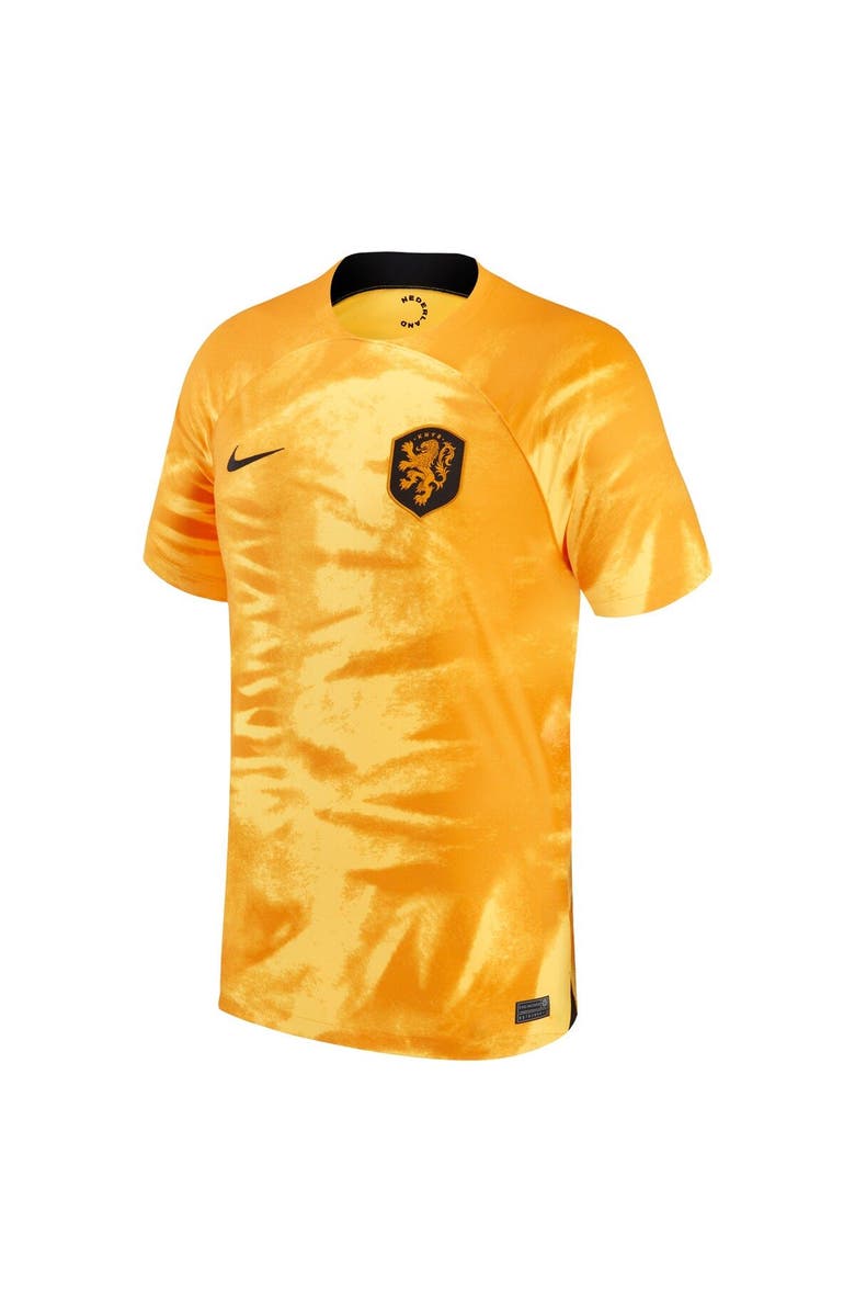 Nike Youth Nike Orange Netherlands National Team 2022/23 Home Breathe Stadium Replica Blank Jersey, Alternate, color,