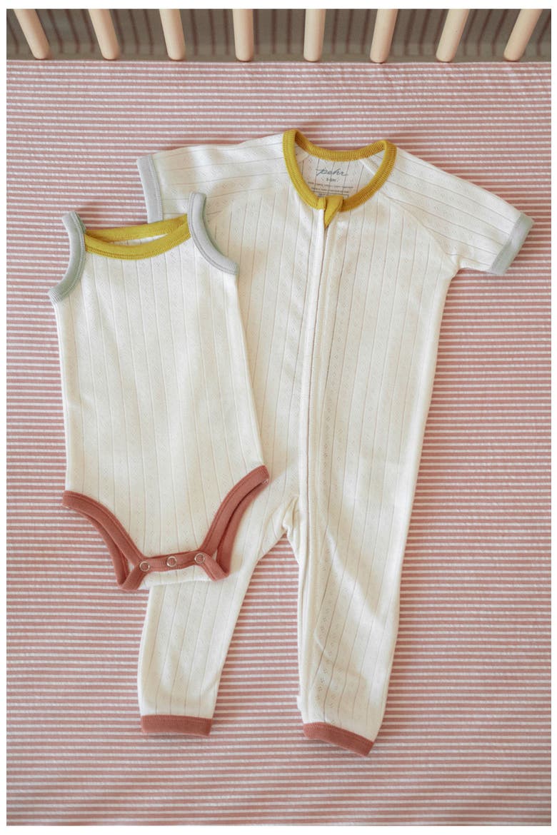 Pointelle Bodysuit, Alternate, color, RAINBOW