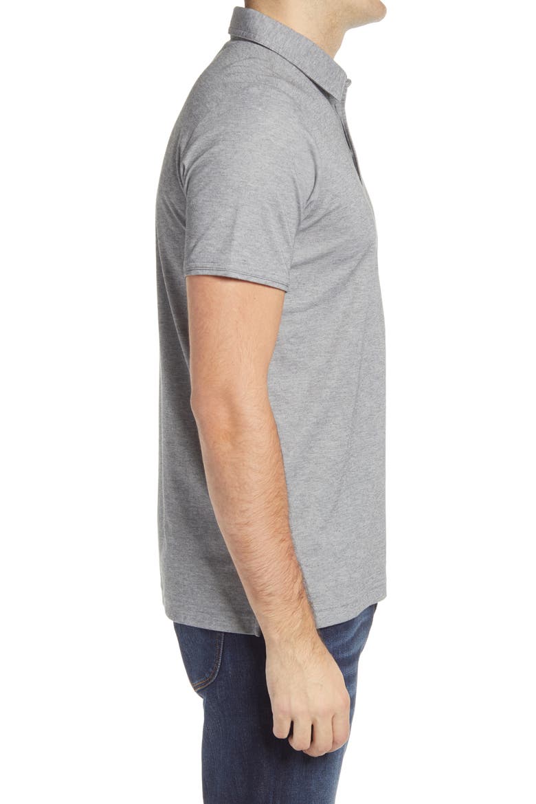 Classy Regular Fit Jersey Polo, Alternate, color, HEATHER GREY