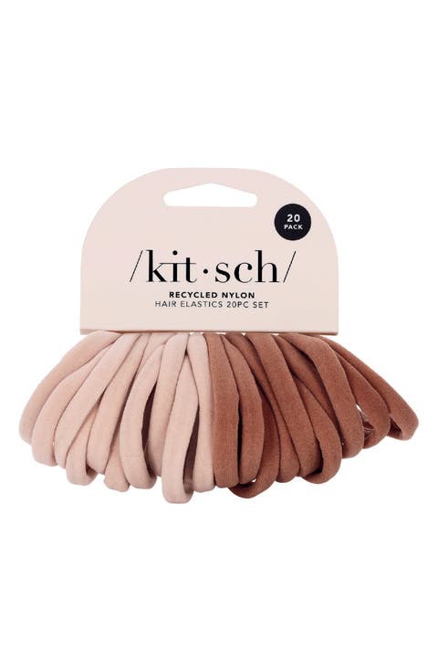Recycled Nylon 20-Pack Ponytail Holders
