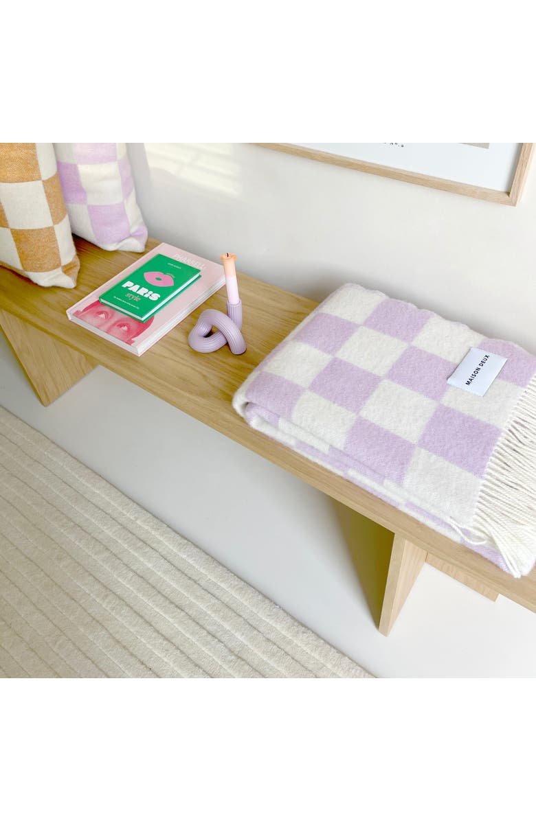 Maison Deux Solid Stripe Rug, Alternate, color, Off-White