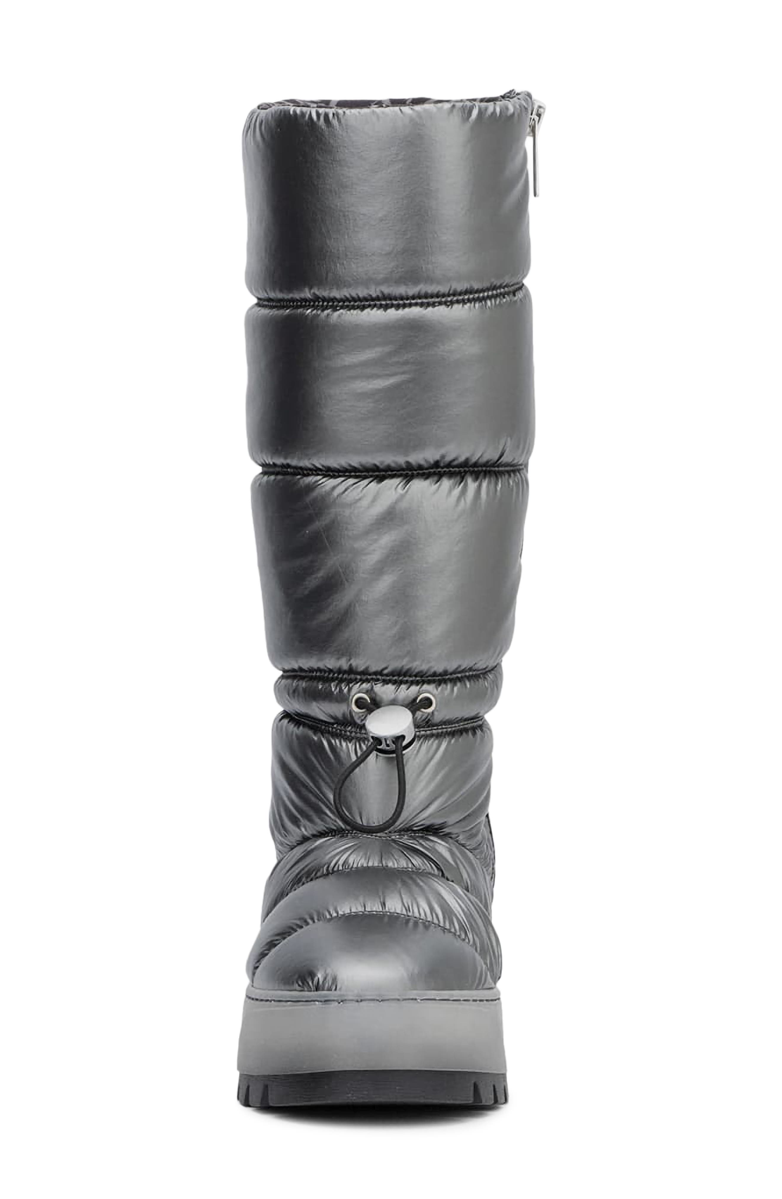 Aquatalia Arlo Metallic Weatherproof Tall Boot, Alternate, color, Gunmetal