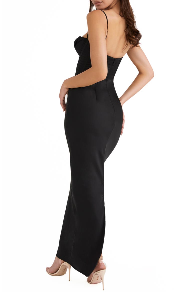 Charmaine Corset Dress, Alternate, color, BLACK