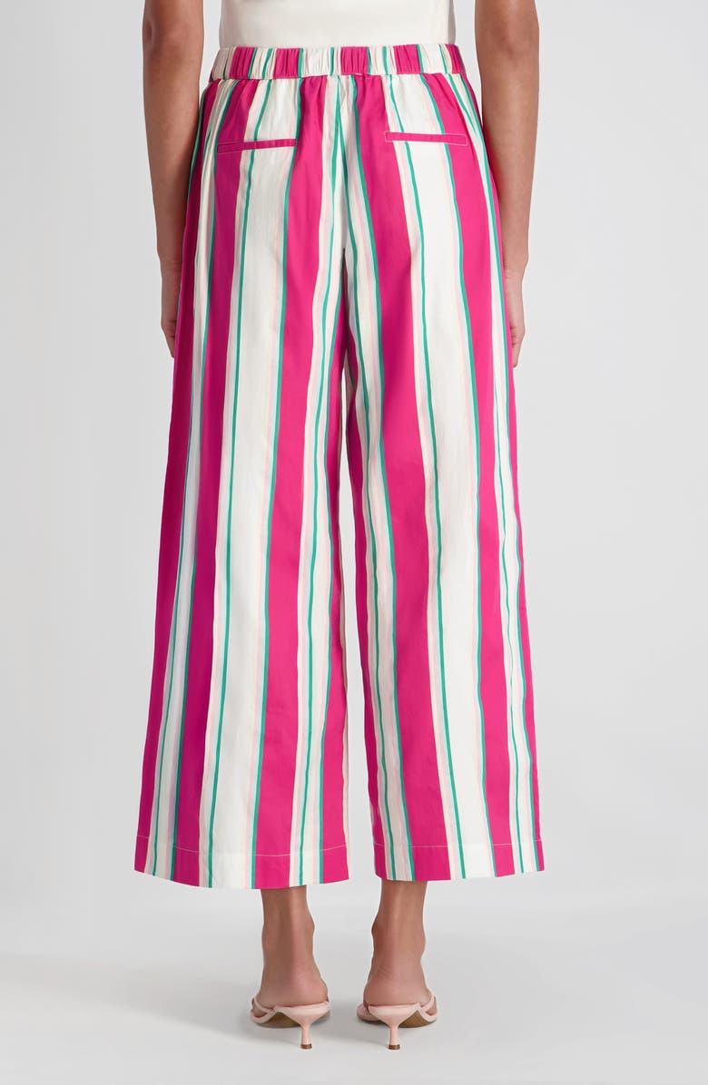 French Connection Havana Stripe Crop Pants, Alternate, color, Havana Stripe