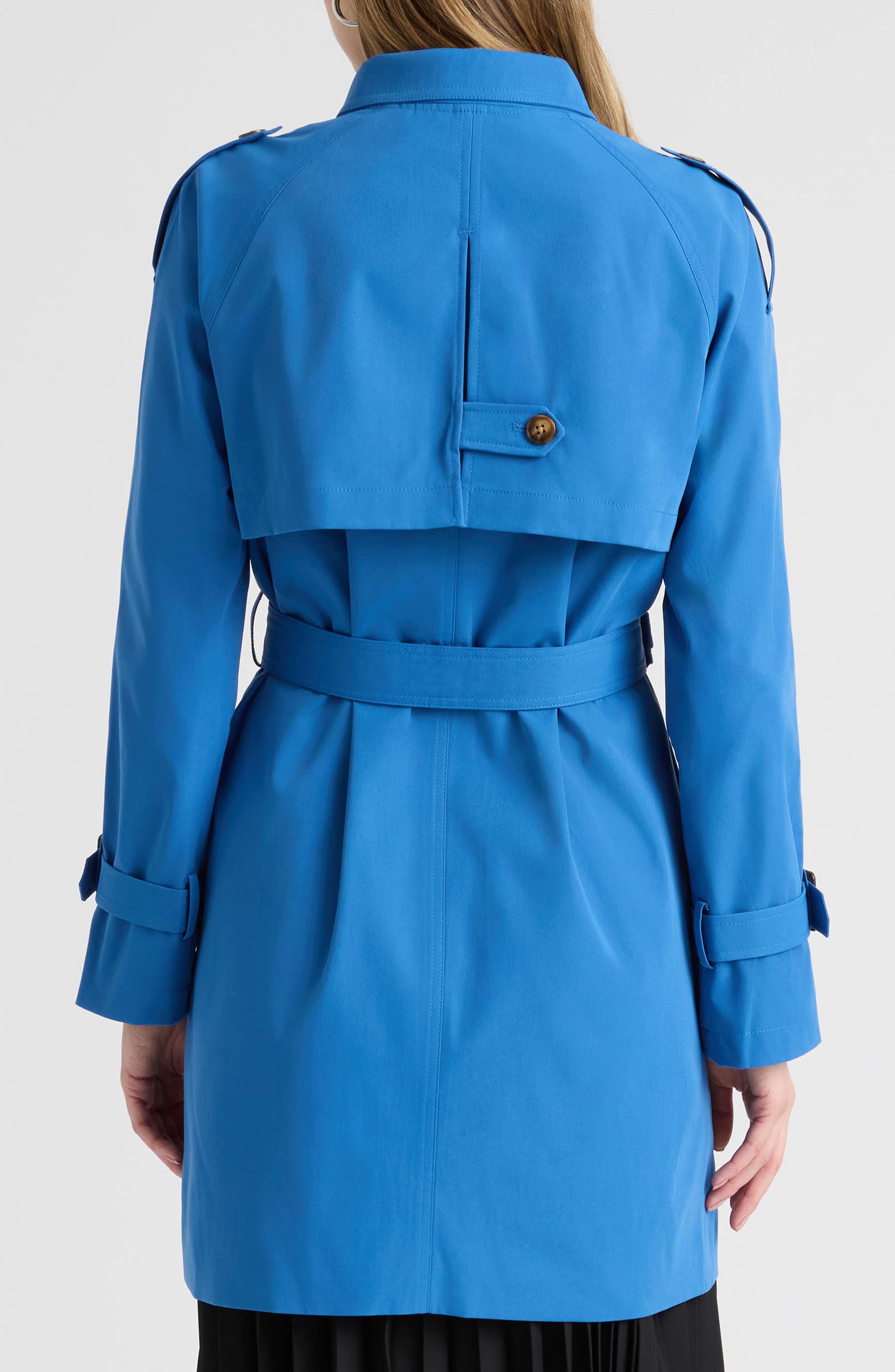 Belted Double Breasted Trench Coat - image 4