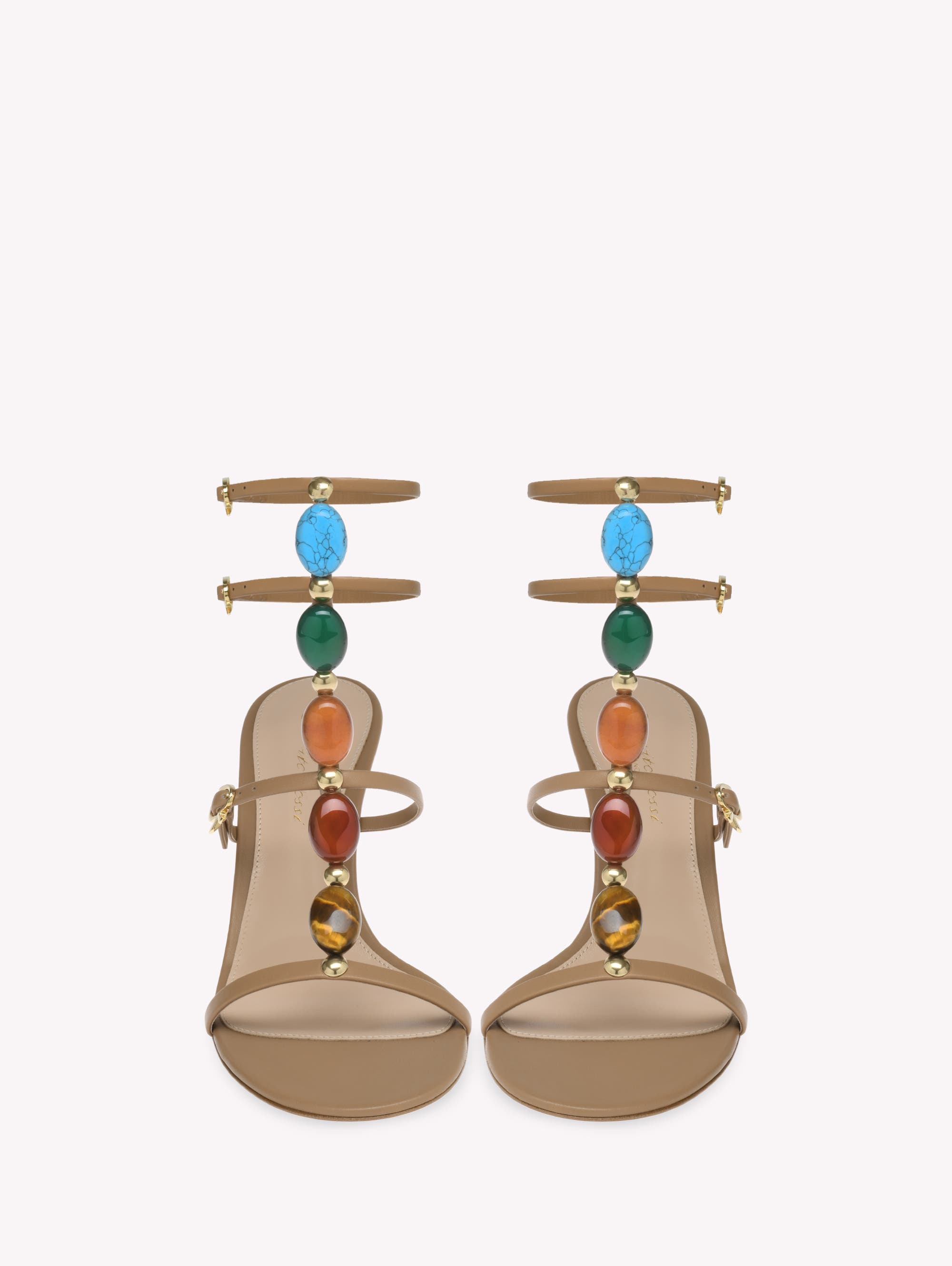 Gianvito Rossi Shanti 70 Sandal, Alternate, color, Brown Nappa