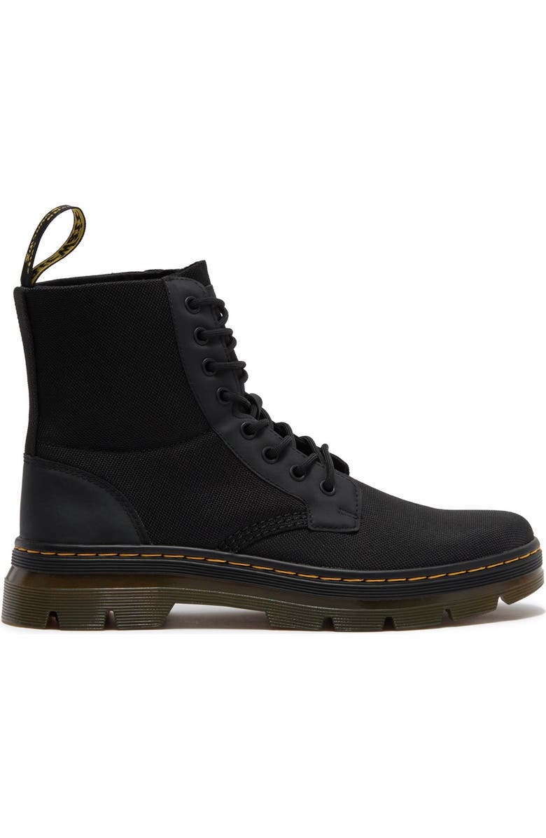 Dr. Martens Combs Lug Sole Combat Boot, Alternate, color, Black