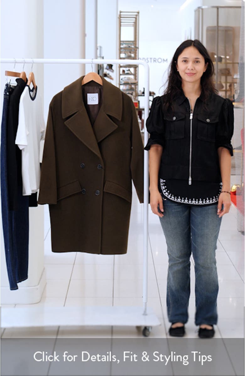 Luna Virgin Wool & Cashmere Blend Coat, sales video thumbnail