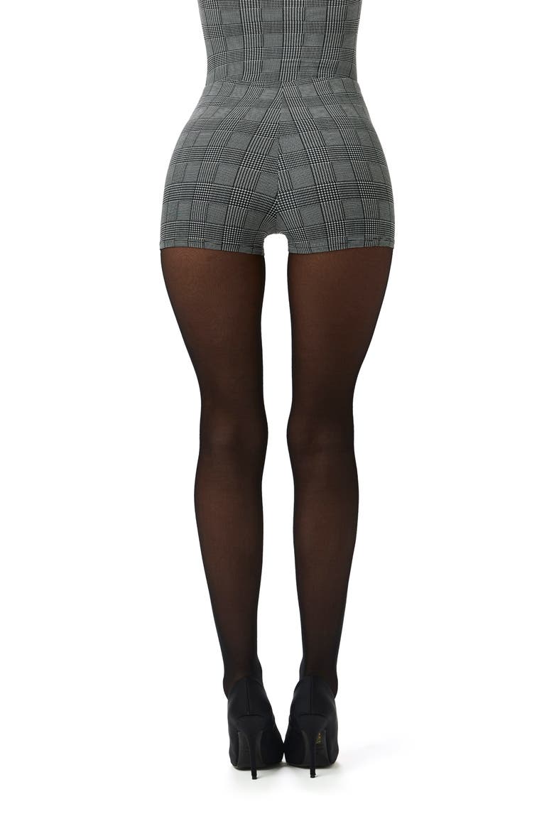 Naked Houndstooth Check Hot Shorts, Alternate, color, HOUNDSTOOTH PLAID