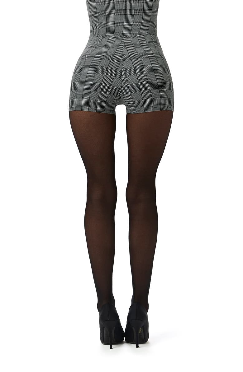 Naked Wardrobe Naked Houndstooth Check Hot Shorts, Alternate, color, Houndstooth Plaid