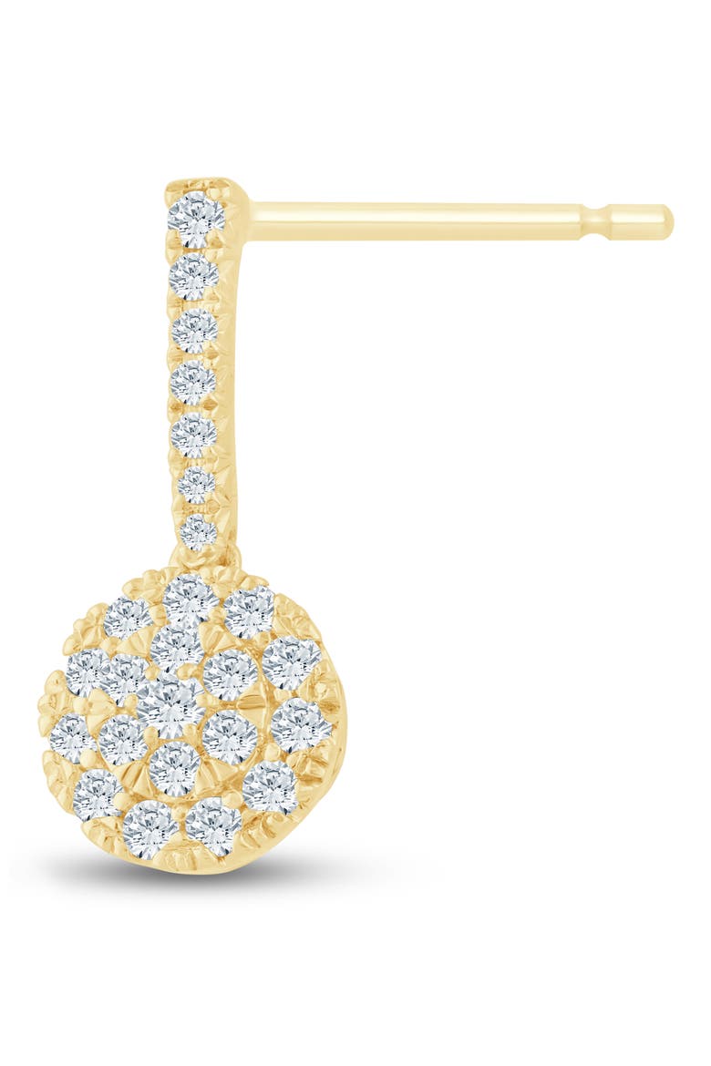 Diamond Dangle Earrings - 0.5ct., Alternate, color, YELLOW GOLD
