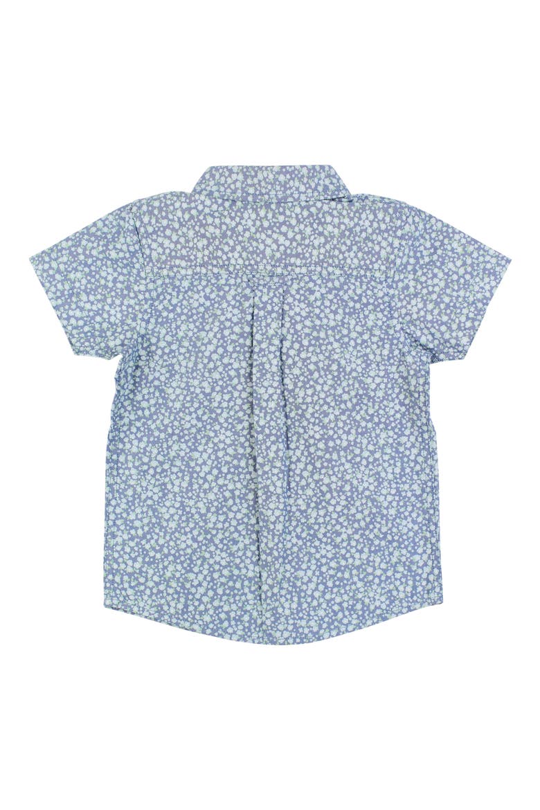 Kids' Floral Short Sleeve Cotton Button-Up Shirt, Alternate, color, SUMMERTIME FIELDS