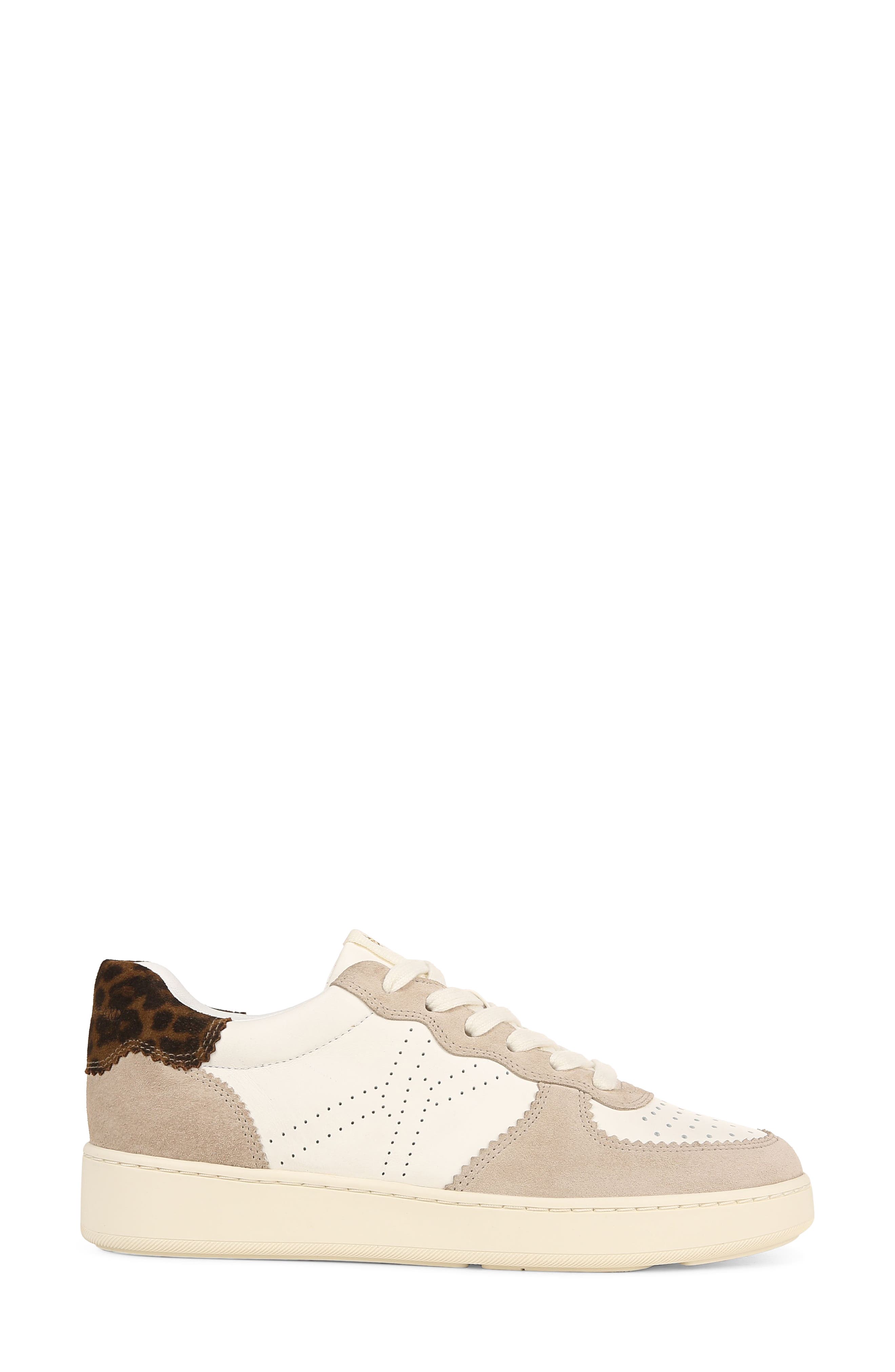 Veronica Beard Lennox Sneaker, Alternate, color, White/ Leopard
