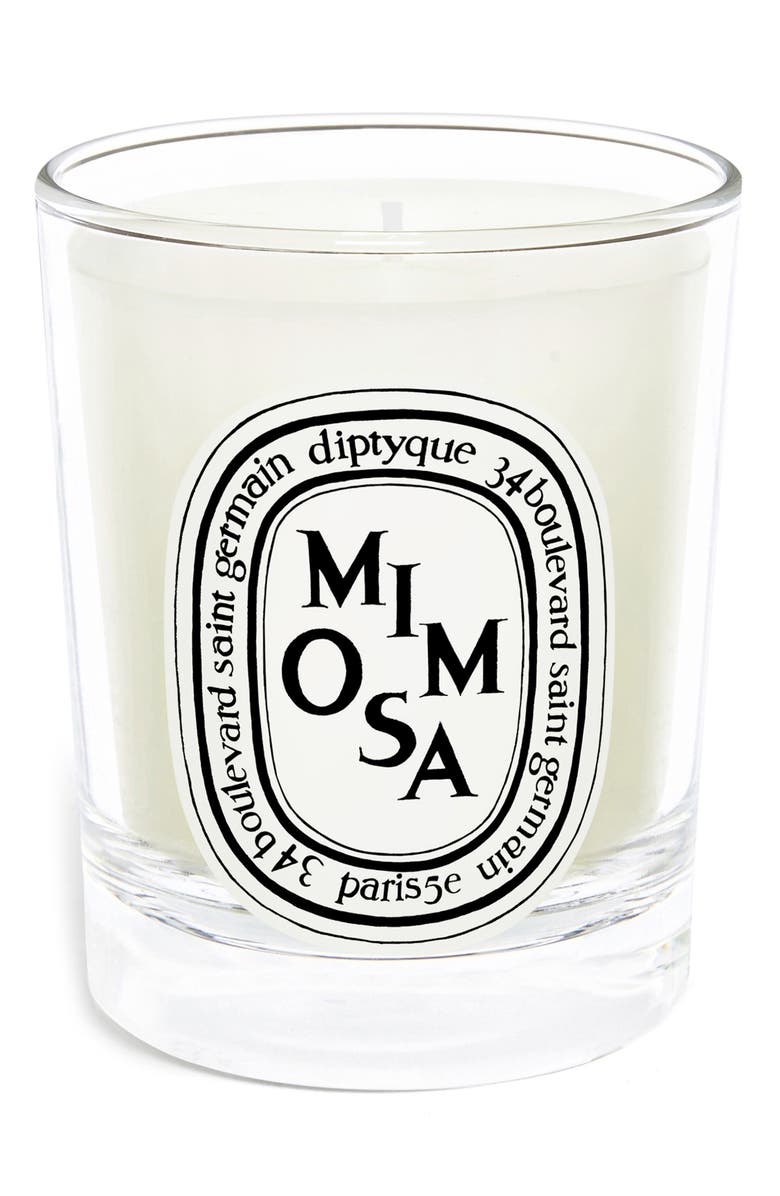 Diptyque Mini Mimiosa Sccented Candle, Main, color,
