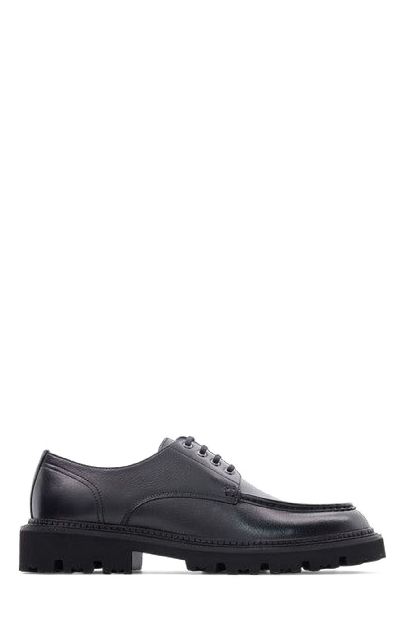 Anthony Veer Barret Moc Derby, Main, color, Black Leather