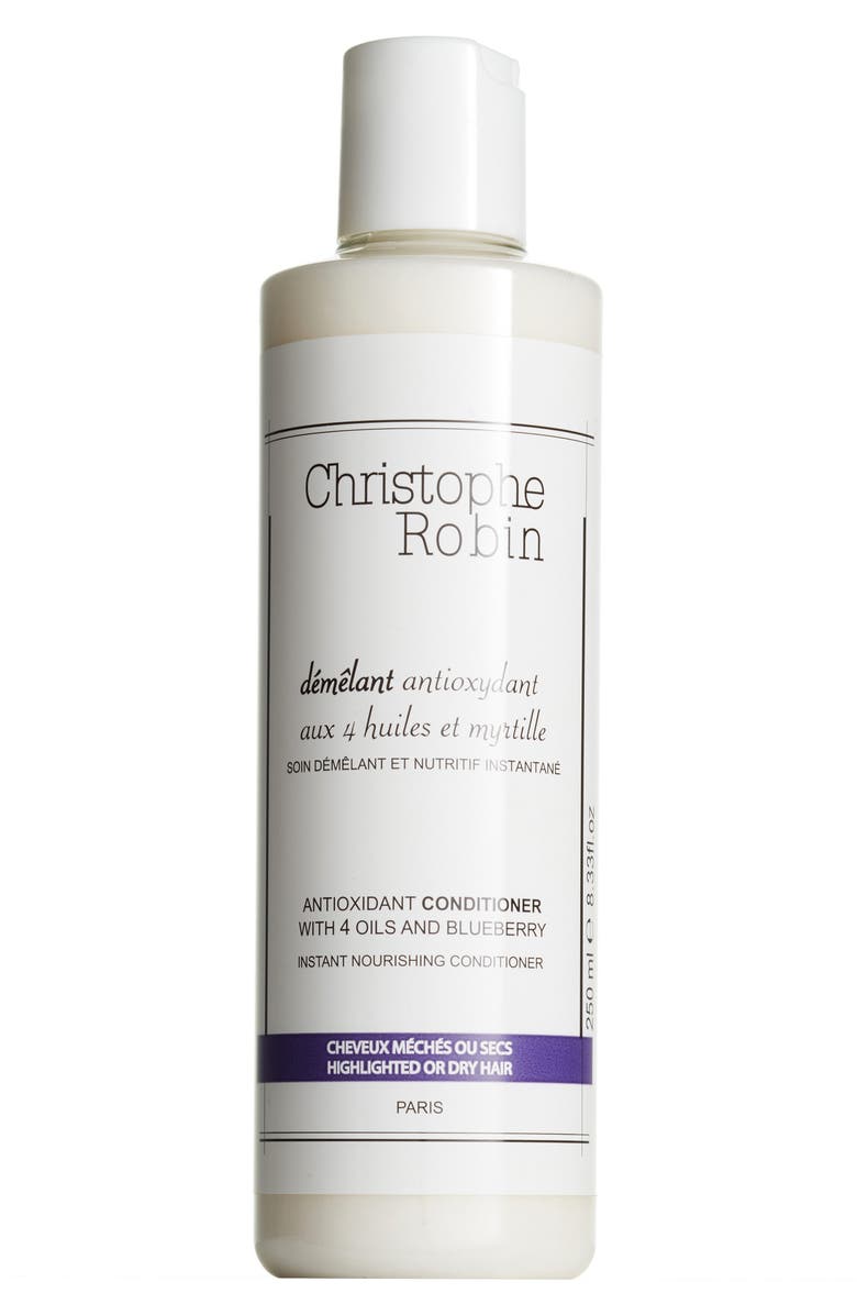 Christophe Robin Antioxidant Conditioner with 4 Oils and Blueberry, Main, color,