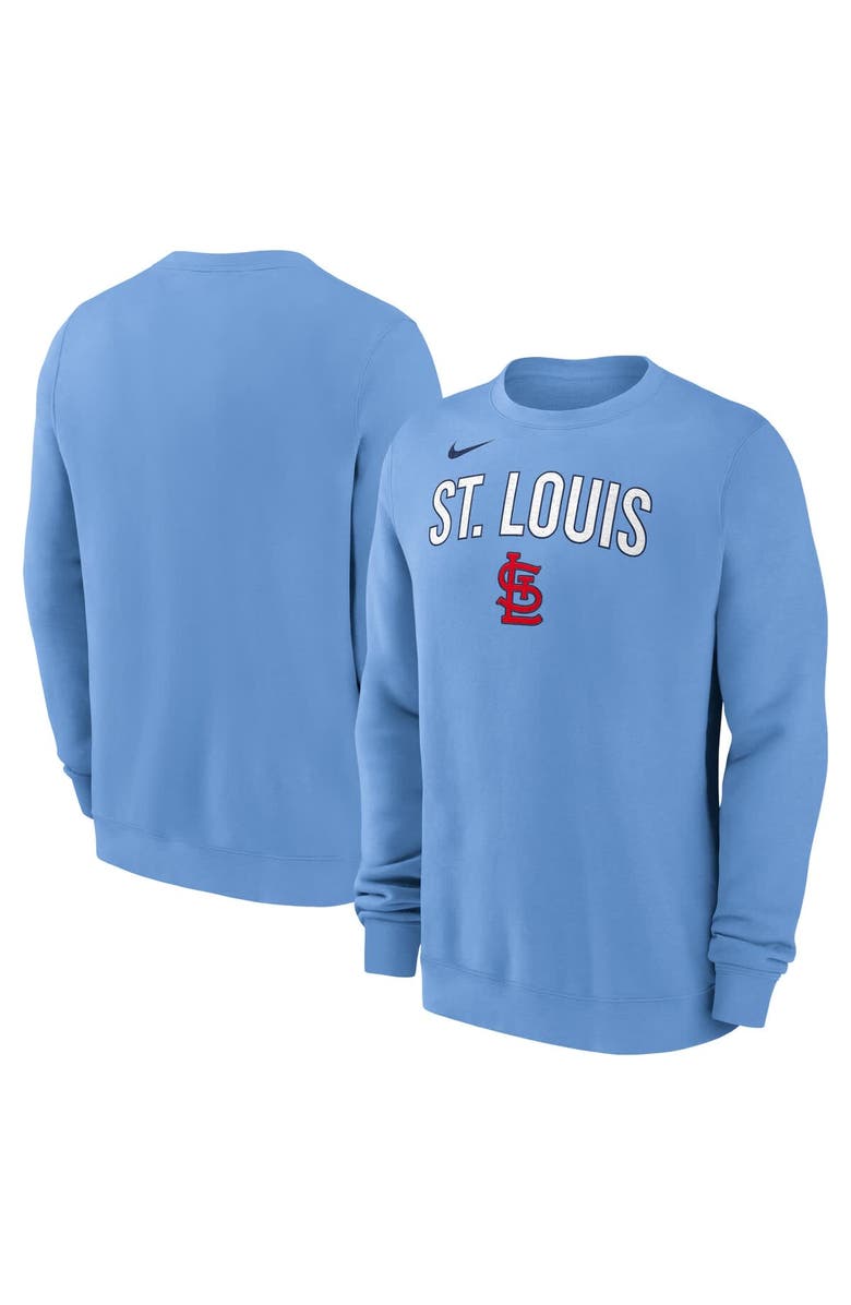 Nike Men's Nike Light Blue St. Louis Cardinals Pullover Sweatshirt, Main, color, Light Blue