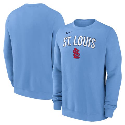 Men's Nike Light Blue St. Louis Cardinals Pullover Sweatshirt