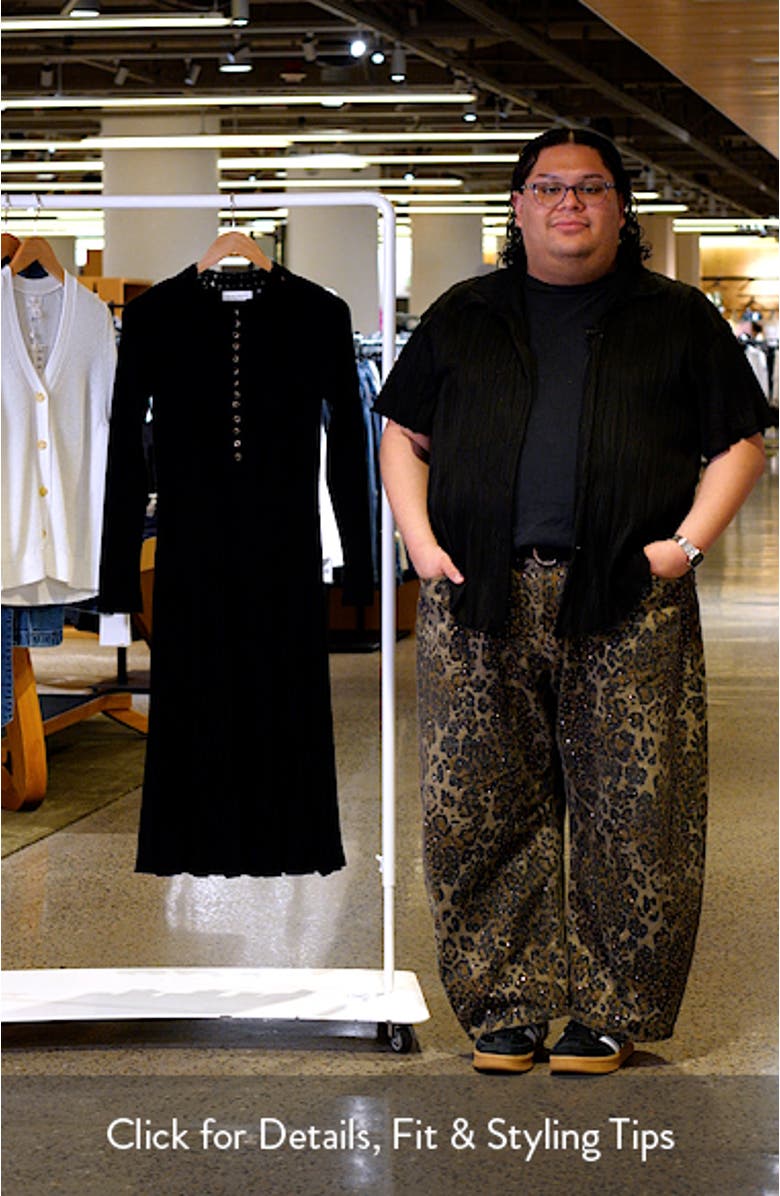 The Erika Long Sleeve Sweater Midi Dress, sales video thumbnail