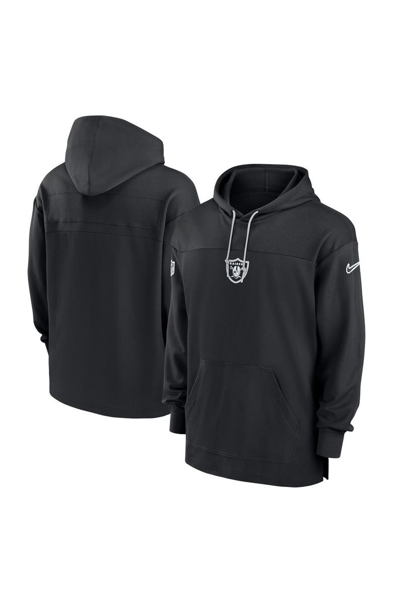 Nike Men's Nike Black Las Vegas Raiders Sideline Jersey Performance Pullover Hoodie, Main, color, Black