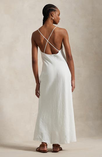 Ralph Lauren★Linen Sleeveless A-Line Dress Linen Sleeveless A-Line Dress