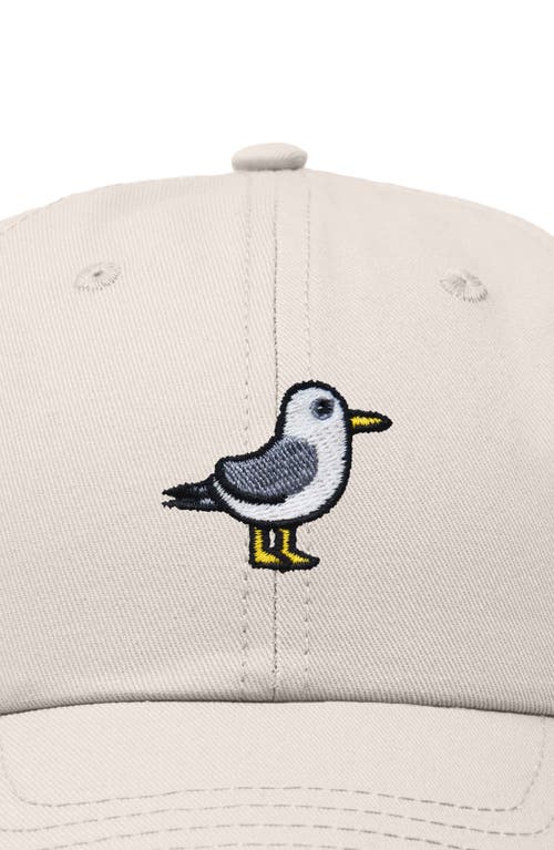 Dalix Seagull Embroidered Everyday Cap In Beige