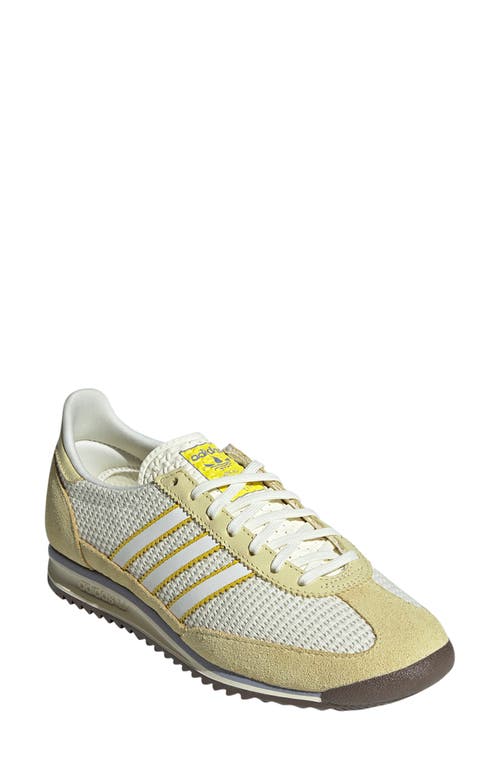 Adidas Originals Sl 72 Og Suede And Leather-trimmed Mesh Sneakers In Yellow