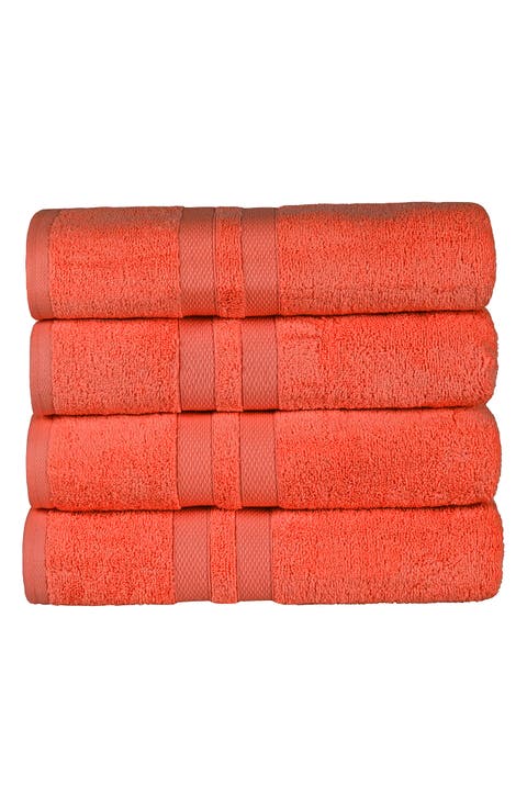 4-Piece Turkish Cotton Bath Towels