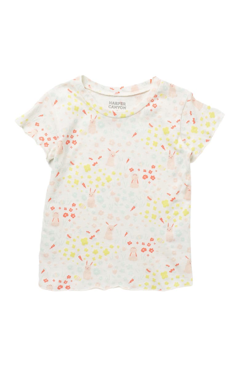 Harper Canyon Short Sleeve Lettuce Edge Knit T-Shirt, Main, color, 