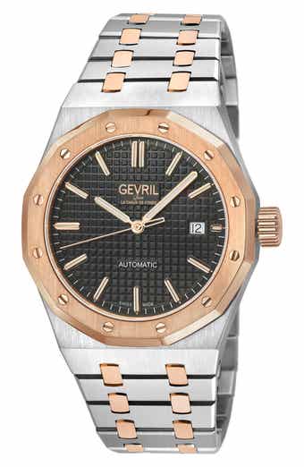GEVRIL Gotham Automatic Bracelet Watch, 41mm