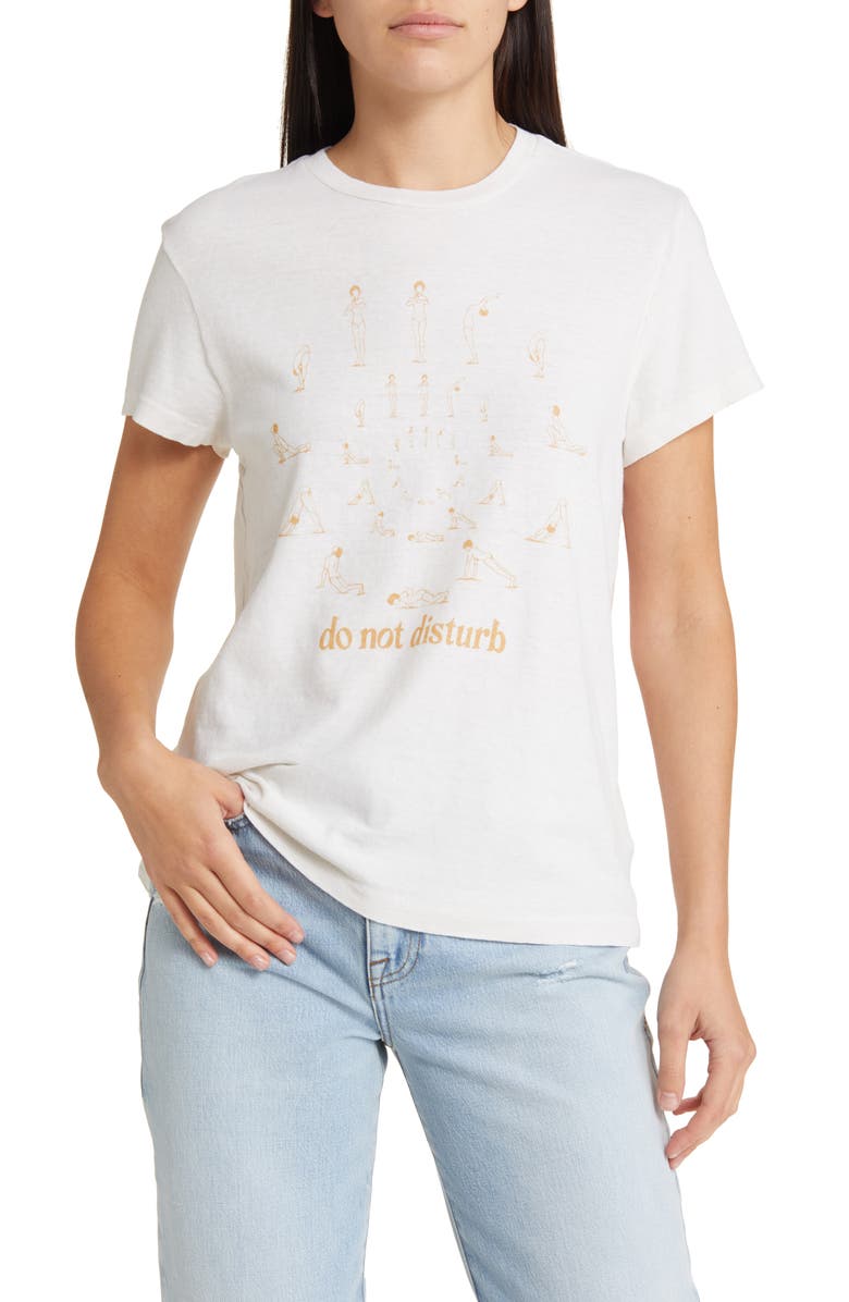 Re/Done 70s Do Not Disturb Graphic T-Shirt, Main, color,