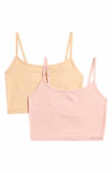 Calvin Klein Kids' Seamless Knit Brami Bralette - Pack of 2