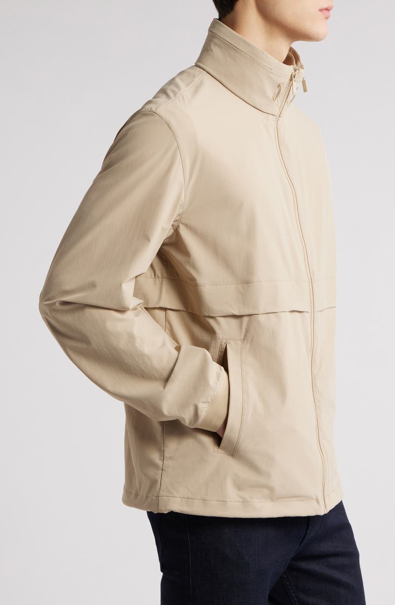 BOSS Caldar Hooded Zip-Up Jacket, Alternate, color, Light Beige
