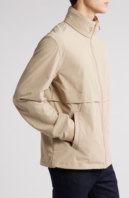 Hugo Boss Boss Caldar Hooded Zip-up Jacket In Light Beige