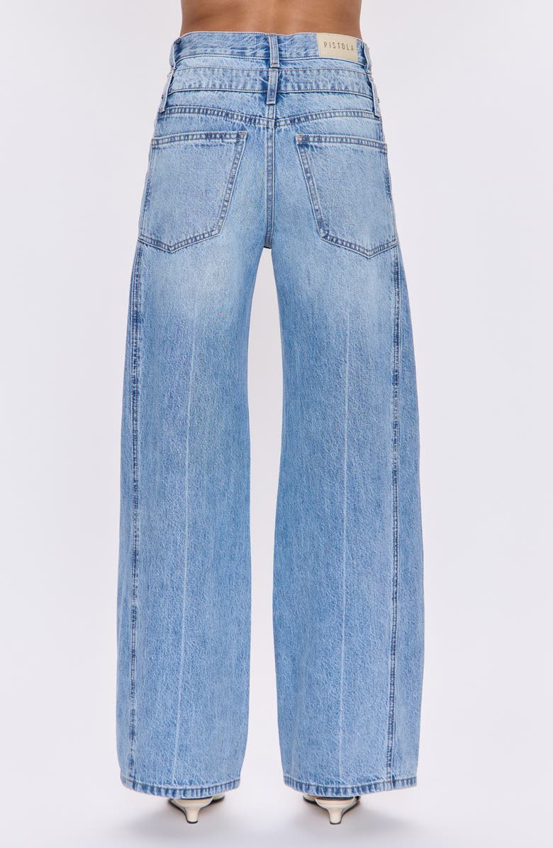 Pistola Caleb Double Waistband Wide Leg Jeans, Alternate, color,