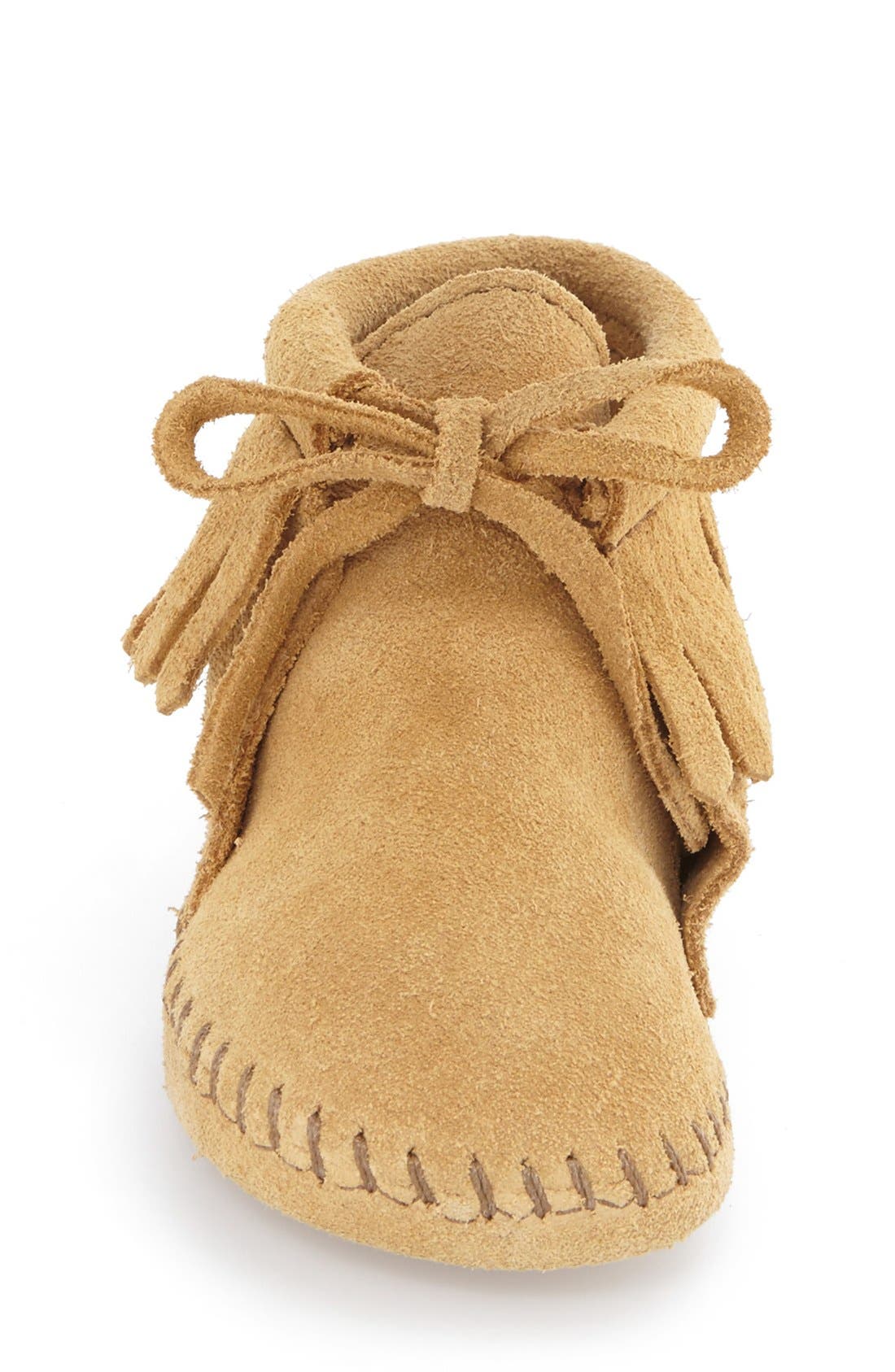 Fringe Bootie, Alternate, color, TAN SUEDE