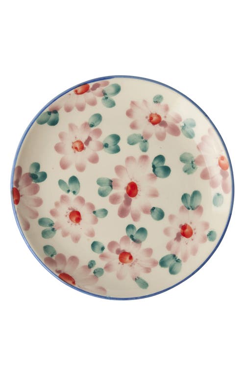 Rice By Rice Hand-painted Ceramic Cake Plate
