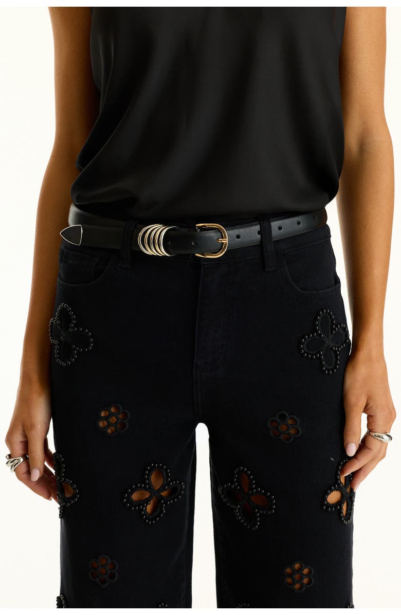 The Noli Shop Blair Belt, Alternate, color, Black