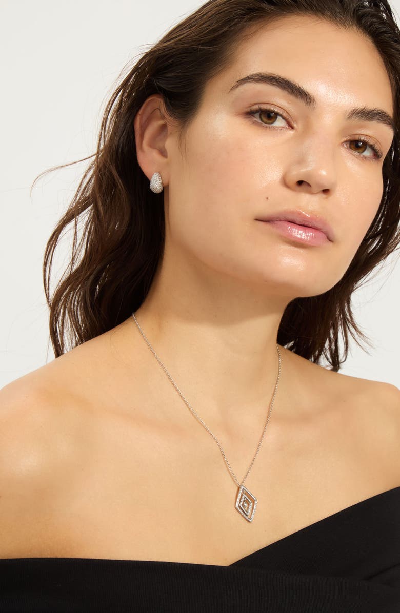 Adornia Pavé Pendant Necklace, Alternate, color, 