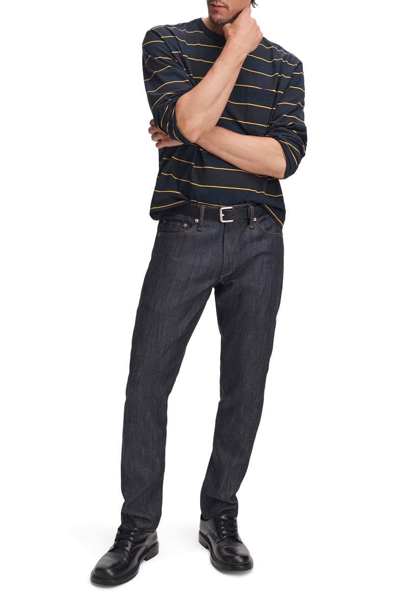 Boxy Striped Long Sleeve T-Shirt, Alternate, color, SALTWATER