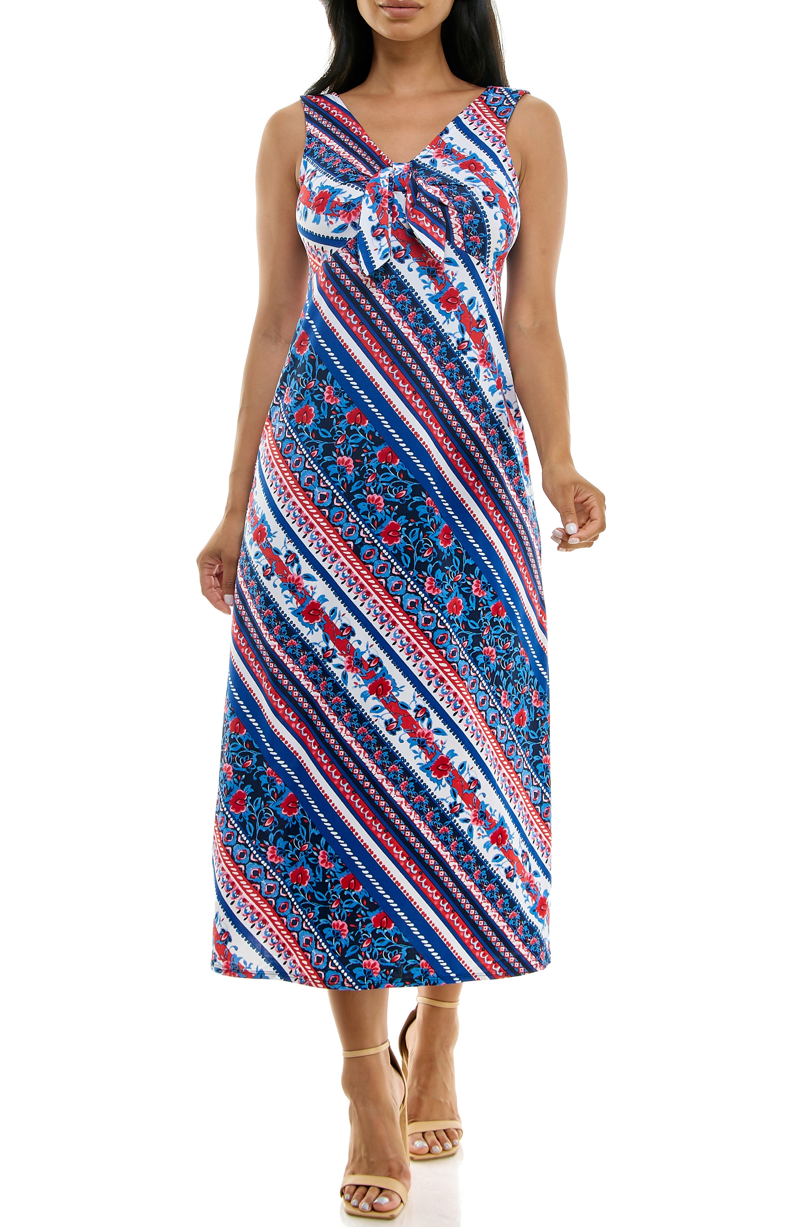 Tie Front Sleeveless Midi Dress - image 5