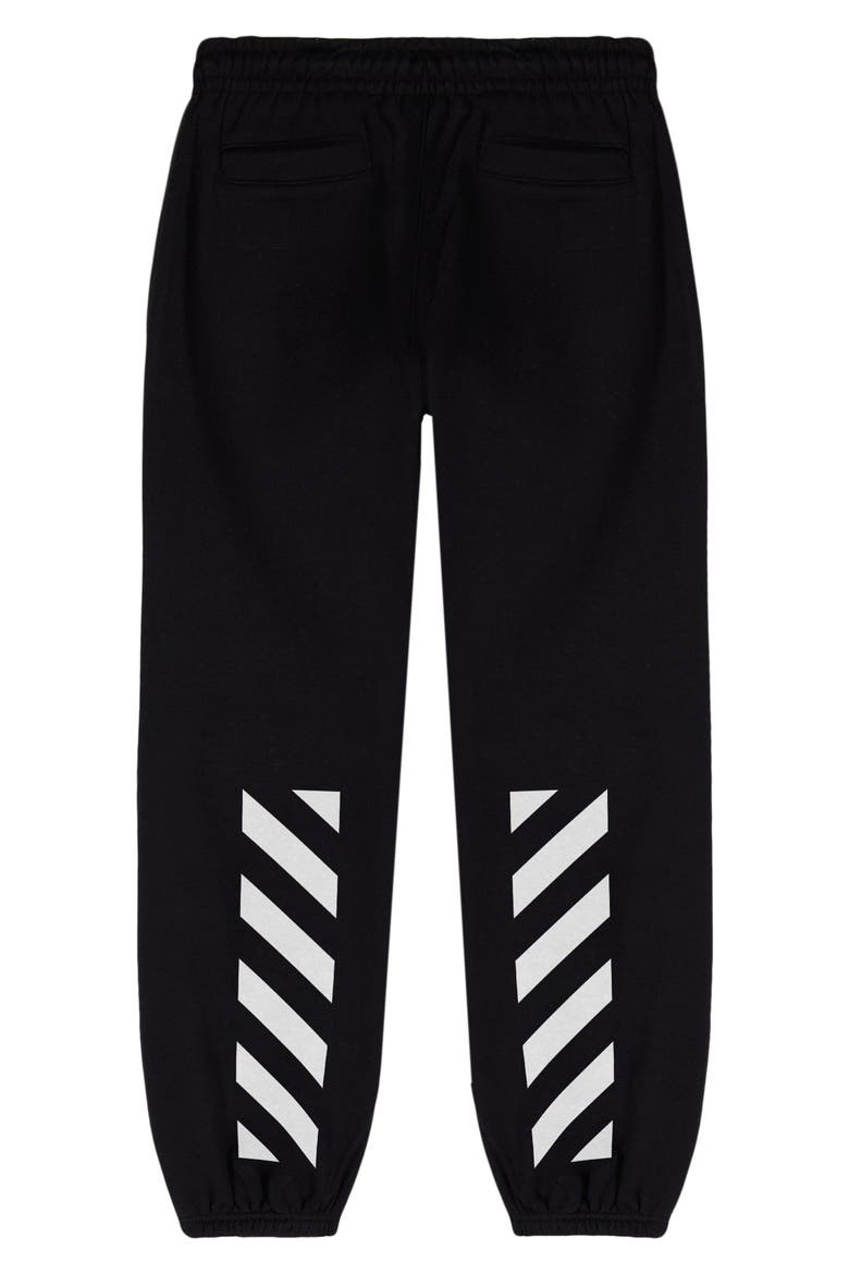 Kids' Diag Joggers, Alternate, color, BLACK