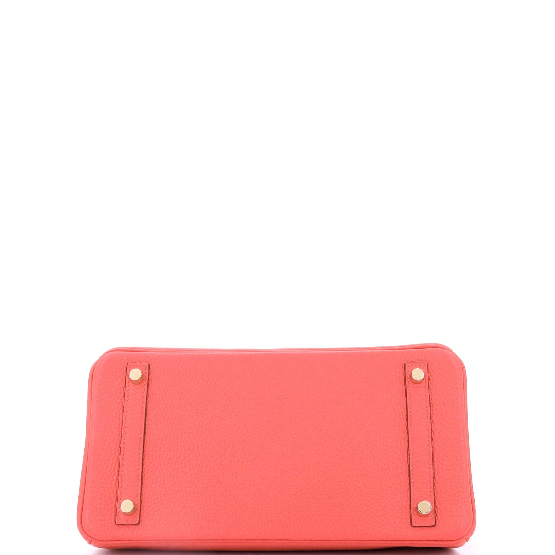 Pre-Owned Hermes Birkin Handbag Pink Clemence with Gold Hardware 30, Alternate, color, Rose Jaipur