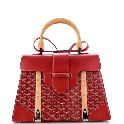 Saigon Top Handle Bag Coated Canvas with Leather MM