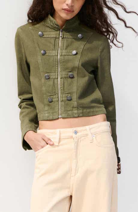 Fitted Band Collar Jacket